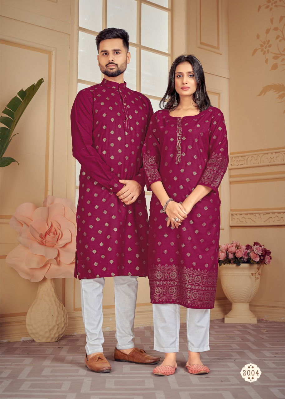 Couple Dream 2 Ethnic Wear Cotton Designer Couple Kurta With Pant Collection